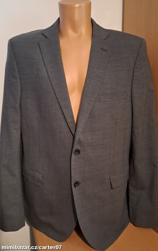 Šedé formální sako M&S Collection/44L-L/2x59cm