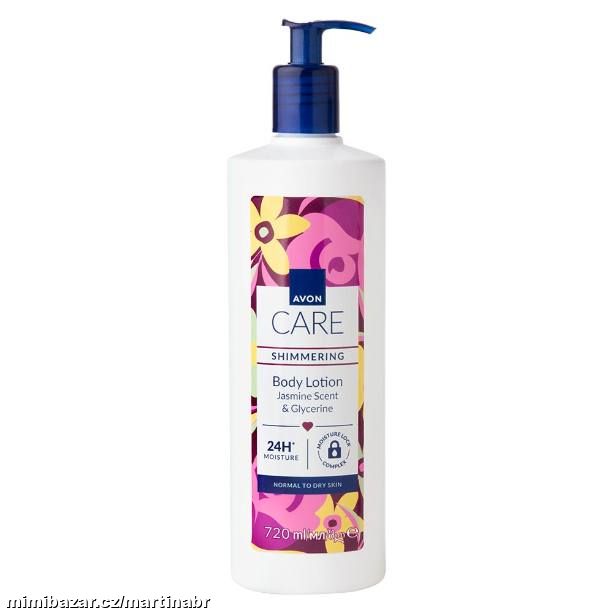 Třpytivé tělové mléko s glycerinem a vůní jasmínu