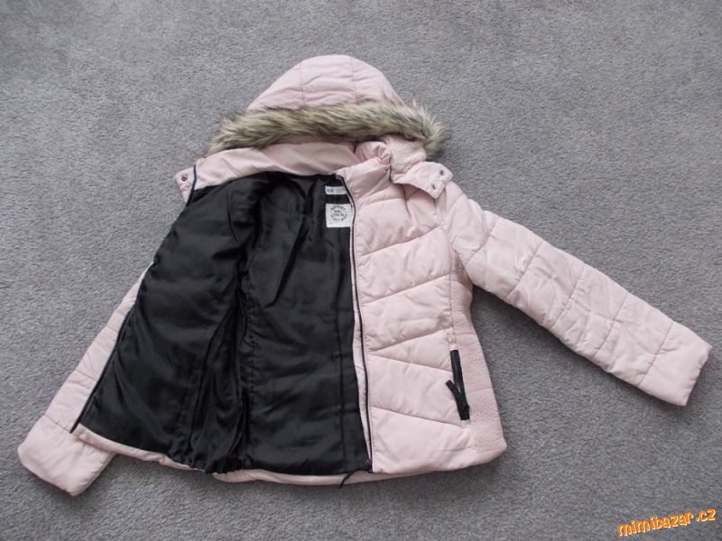 Zimní bunda růžová