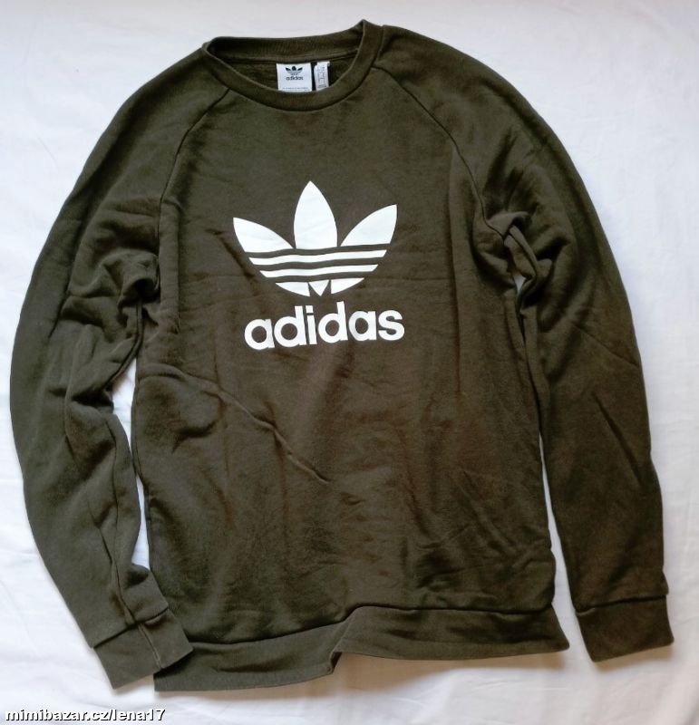 KHAKI PÁNSKÁ MIKINA-ADIDAS-L