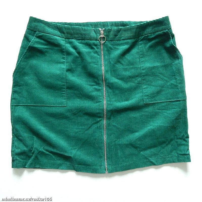 Měkoučká manšestrová sukně vel.46