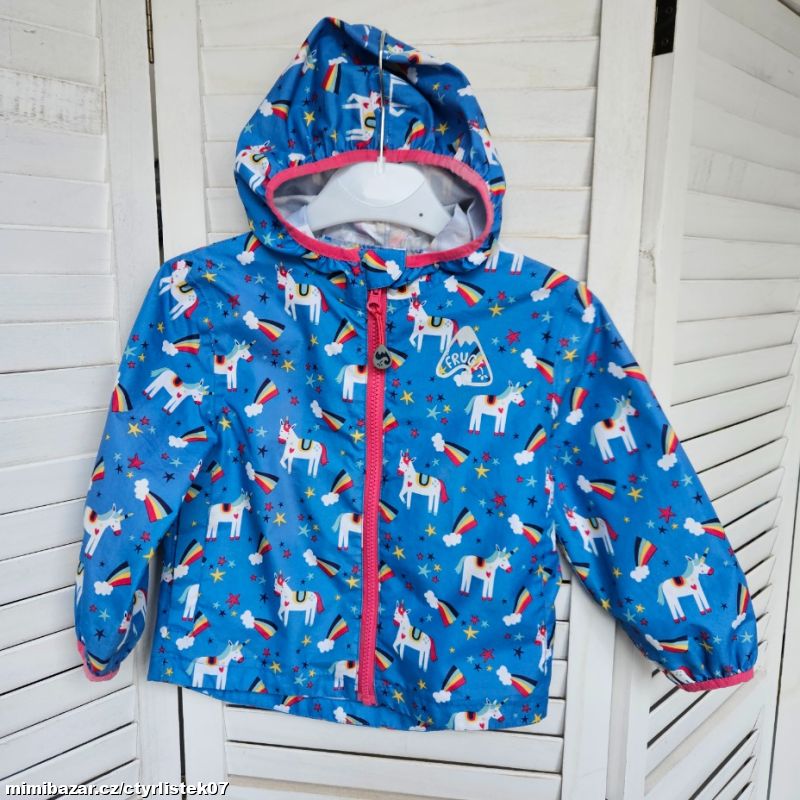 dívčí bunda větrovka 3 roky jednorožec 70821