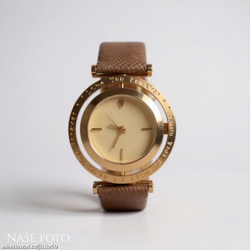 Dámské hodinky Love – hnědé