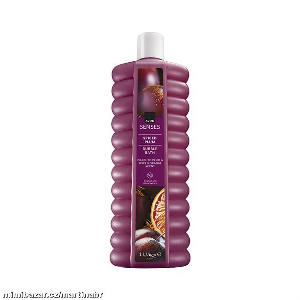Pěna do koupele s vůní švestky, koření a pomeranče