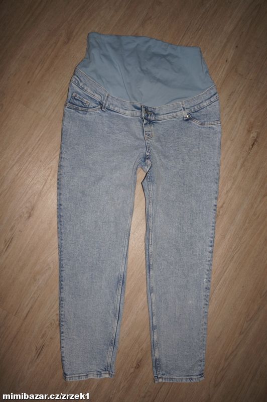 H&M módní těhotenské džíny vel.L