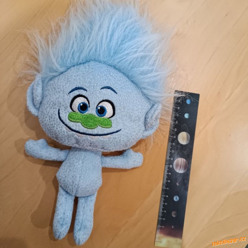 ☘ Plyšový Troll Guy Diamond světle modrý ☘