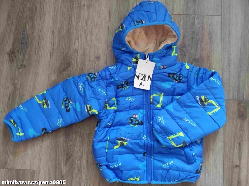 Zimní bunda s bagry 110