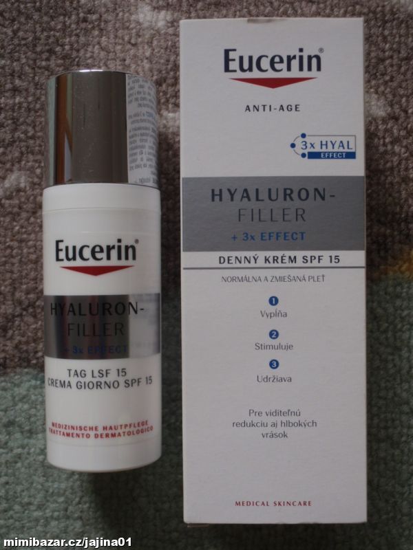 Eucerin Hyaluron-Filler + 3x effect SPF15 denní 50ml
