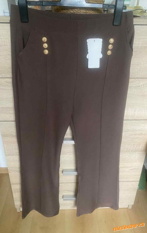 Volnočasové máslenkové pružné kalhoty
