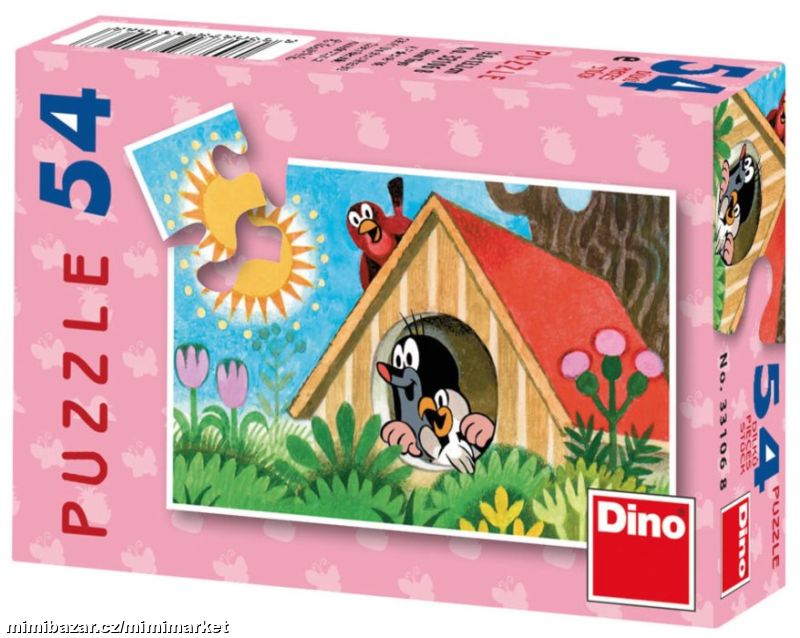 Puzzle KRTEK - PTAČÍ BUDKA 54 dílků