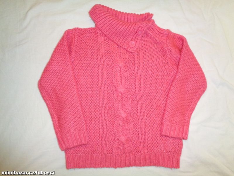 Teploučký růžový svetr