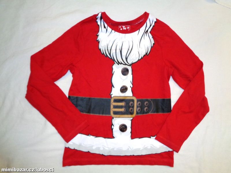 Luxusní červené tričko Santa