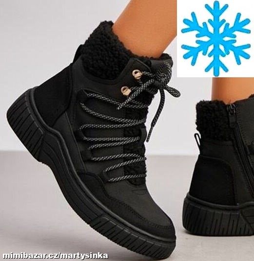 Dámské zimní boty se šněrováním ZIMA 2025