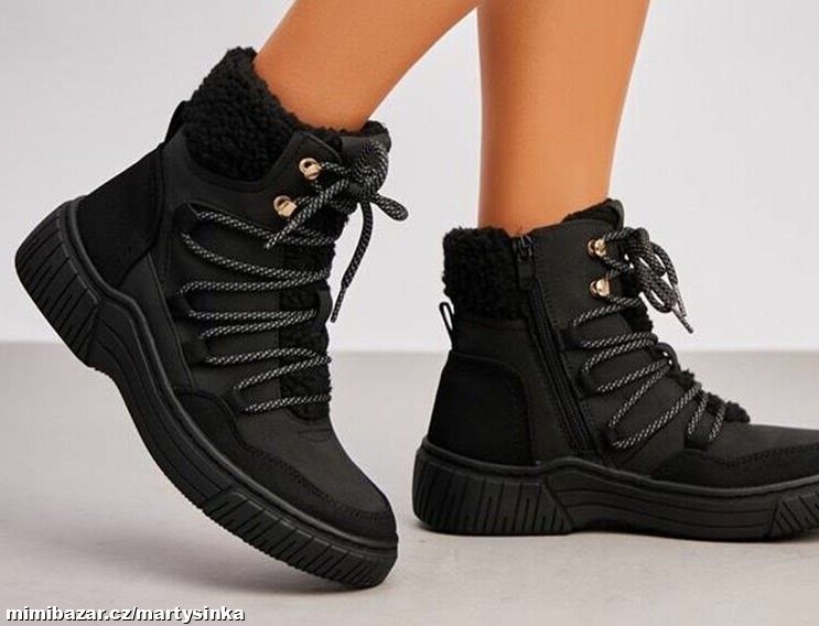 Dámské zimní boty se šněrováním ZIMA 2025