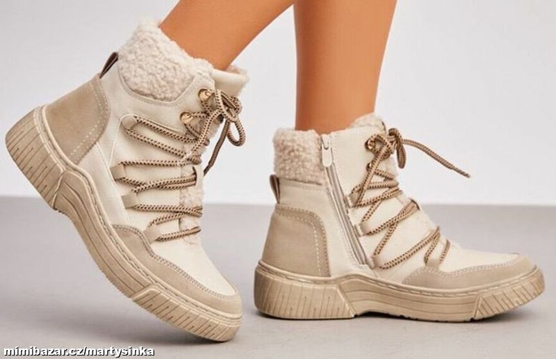 Dámské zimní boty se šněrováním ZIMA 2025