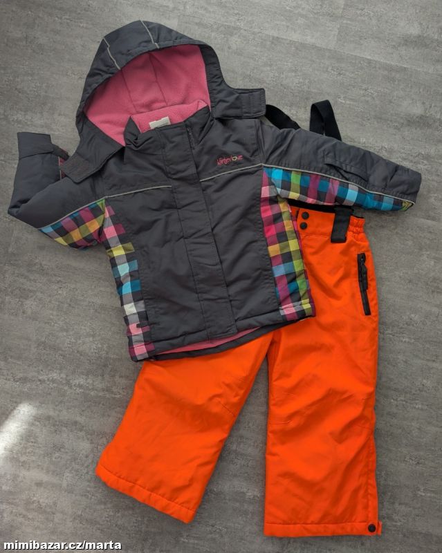 Lyžařský komplet (bunda, oteplovačky)