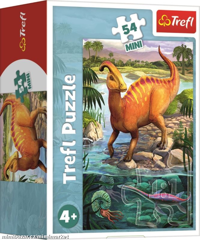 Puzzle Úžasní dinosauři: PARASAUROLOPHUS 54 dílků