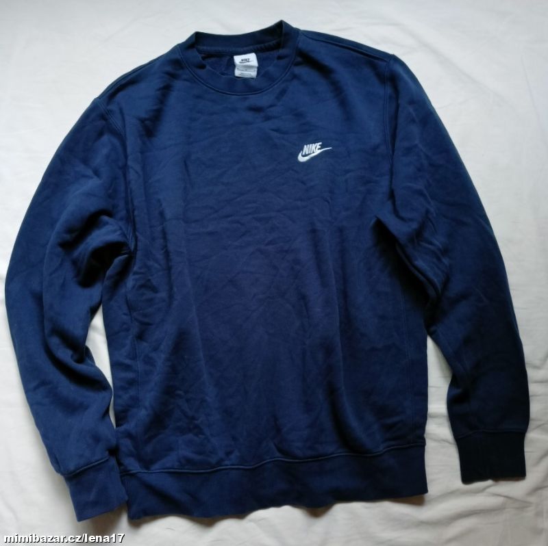 TM.MODRÁ MIKINA-NIKE-vel. M