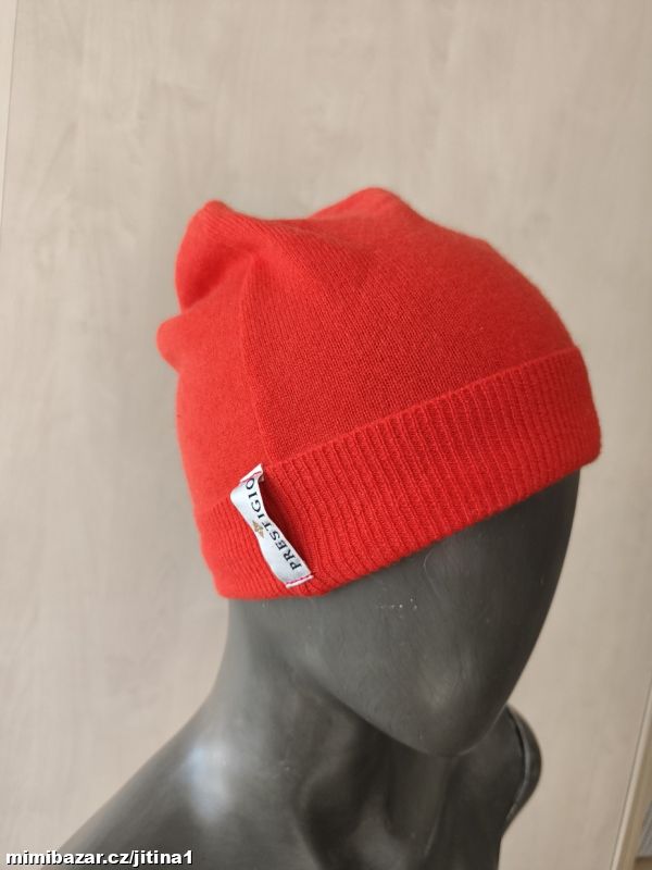 Kašmírova čepice oranžová