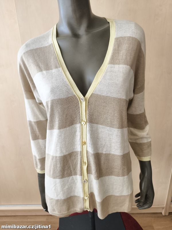 Nice collection svetr pruhovaný vel L