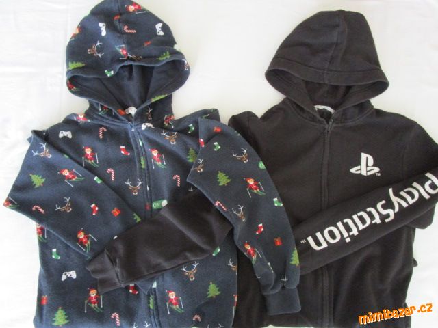 OVERAL S POTISKEM H&M - 2 kusy, 12-14 LET, 158/164