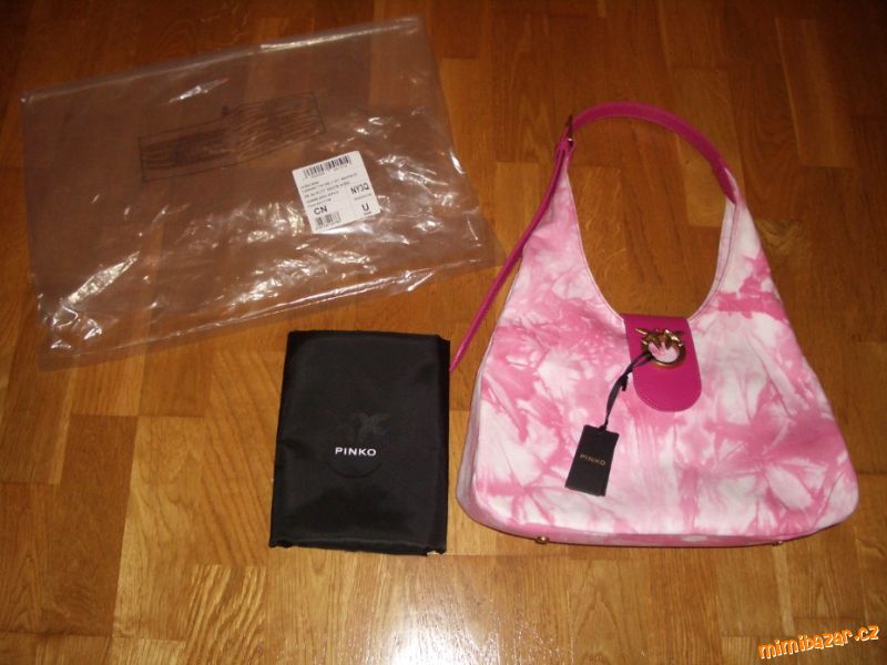 Kabelka PINKO HOBO MINI CANVAS PINK -