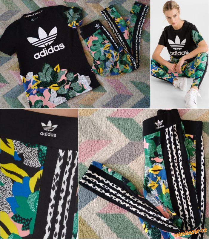 Krásný bavlněný komplet Adidas- legíny a tričko