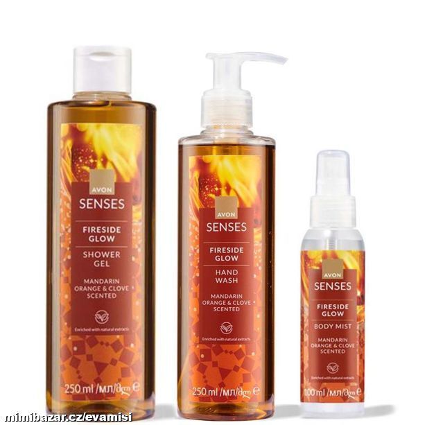 3dílná sada s vůní dřevin, hřebíčku a mandarinky