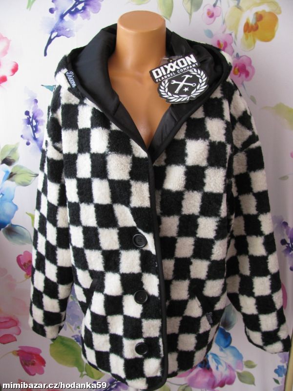 Dámská bunda s kapucí s umělé kožešiny