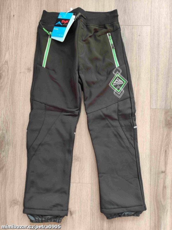 Softshellové zimní kalhoty 116, 122, 128, 134, 140, 146
