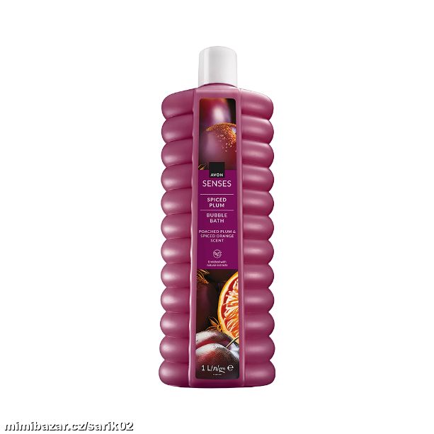 Pěna do koupele s vůní švestky, koření a pomeranče