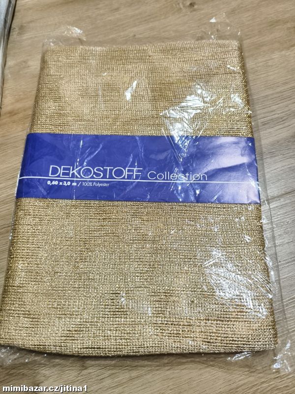 Dekorace zlatá 3mx 60cm