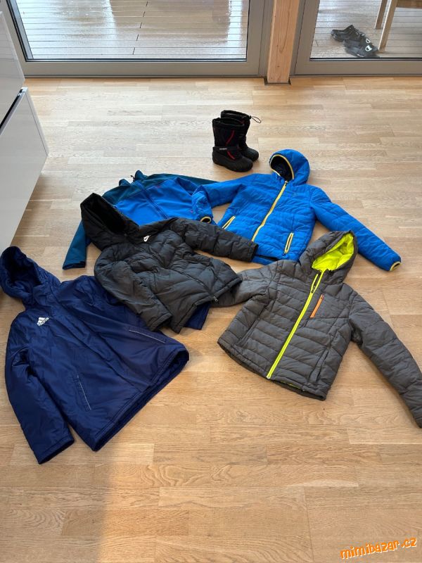 Po synovi bundy vel. 134-164, boty 36