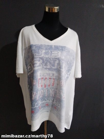 *** KRÁSNÉ TRIKO S POTISKEM, UNISEX, VEL.5XL ***