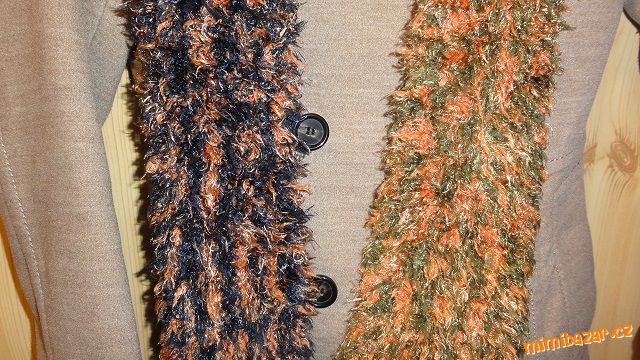 Pletená, zimní šála – vlna