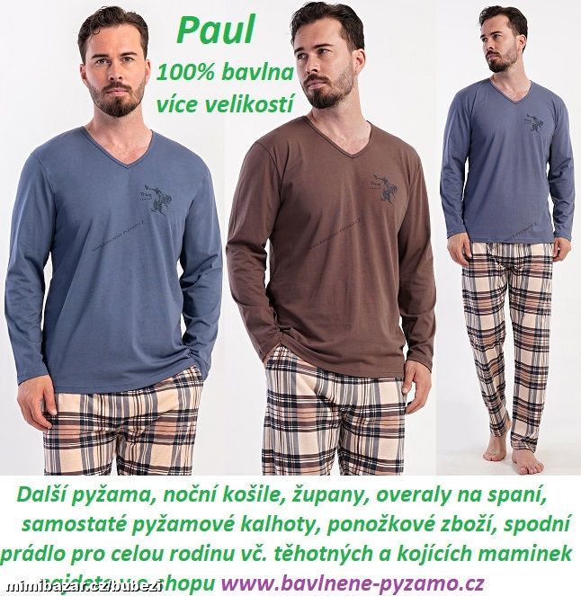 Pánské dlouhé pyžamo
