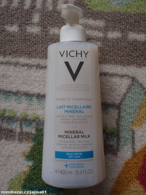 Vichy micelární mléko odličovací tvář + oči 400ml.