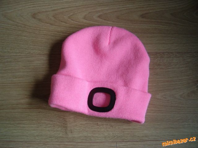 Růžová lososová pletená zimní čepice vel. XS-S-M