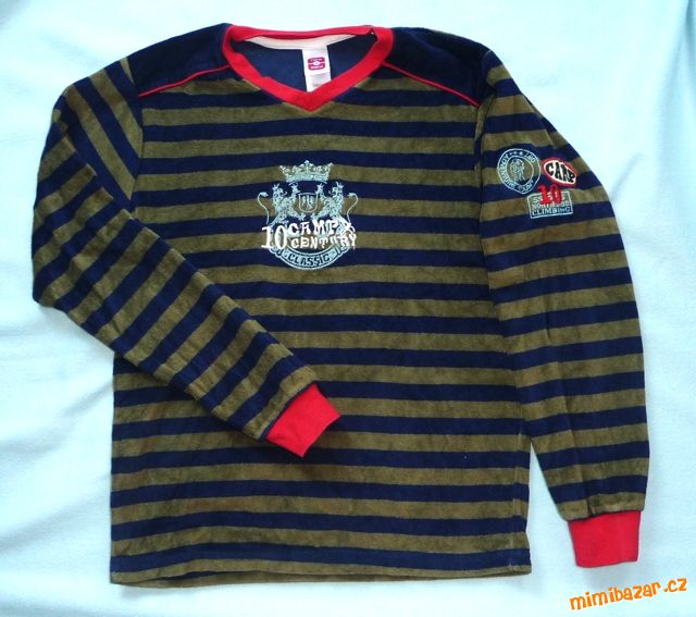 Sametové teplé pyžamo z mikroplyše