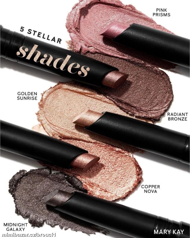 Odolné oční ční stíny v tužce 5 odstínů