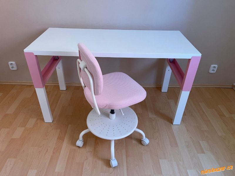 Rostoucí dětský stůl IKEA PAHL 128 x 58cm (59-72cm