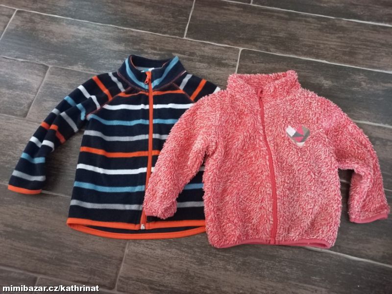 Sada 2x teplá mikina, vel. 86-92