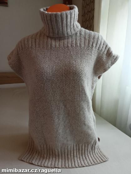 PŘEKRÁSNÁÁÁ LUXUSNÍ VESTA S KAŠMÍREM A VLNOU M-L