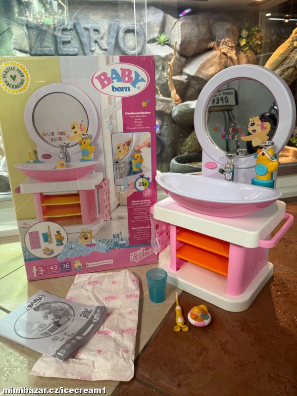 Světelná a zvuková koupelnová skřínka Baby Born