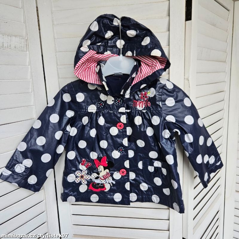 dívčí bunda pláštěnka 2 roky Minnie 70975