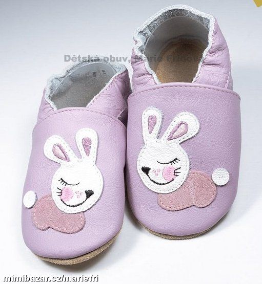 Kožené capáčky/přezůvky BaBice Ba-212 králík
