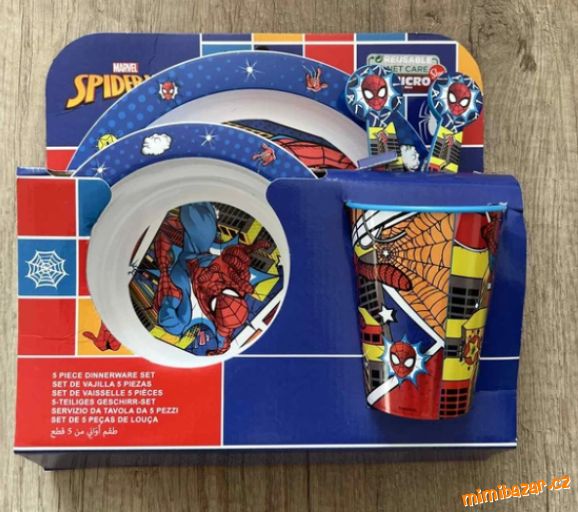 Dětské plastové nádobí Spiderman