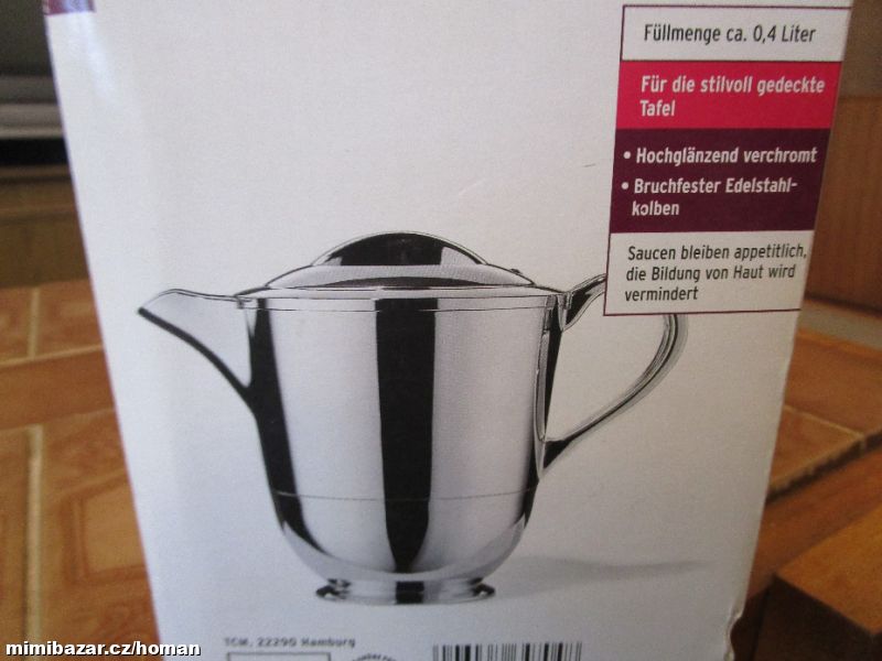 Nový nerezový omáčník Tchibo - 0, 4 litru