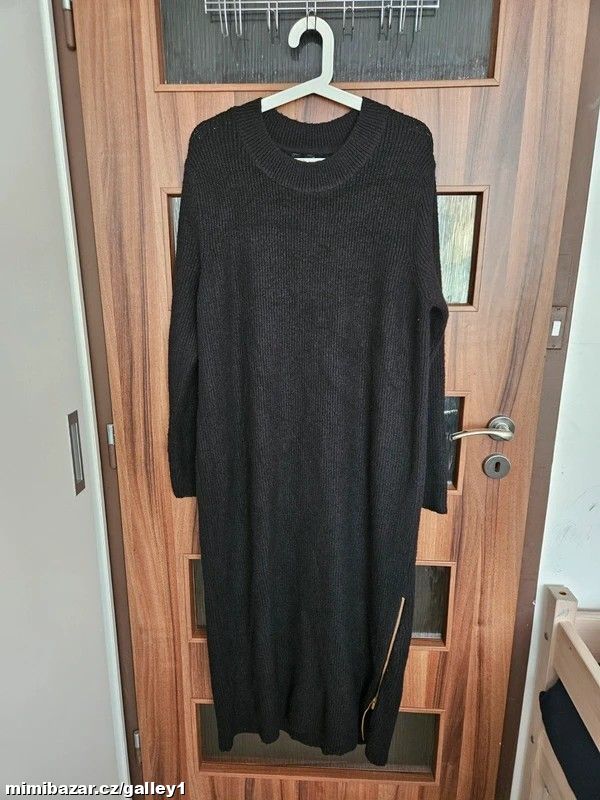 Úpletové (svetrové) šaty, vel. UNI, i větší vel.