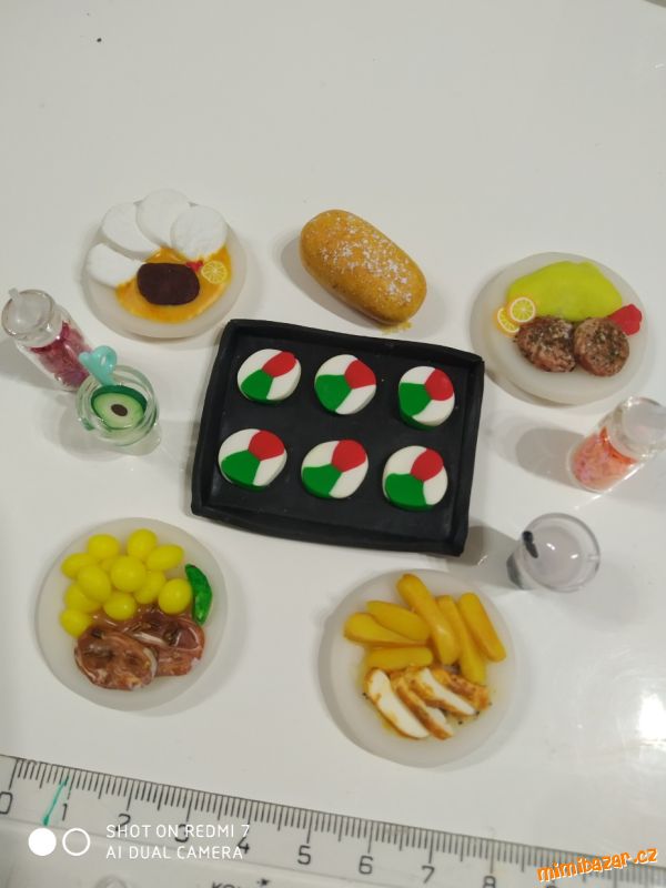 Jídlo pro panenka barbie panenka doplňky miniatura